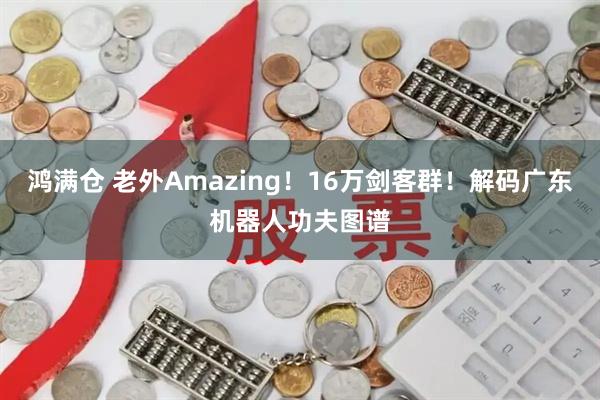 鸿满仓 老外Amazing！16万剑客群！解码广东机器人功夫图谱